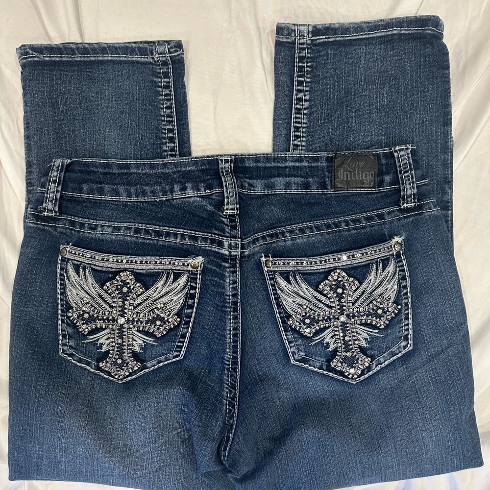 Love Indigo Blue Jeans with Classic Stonewashed Finish